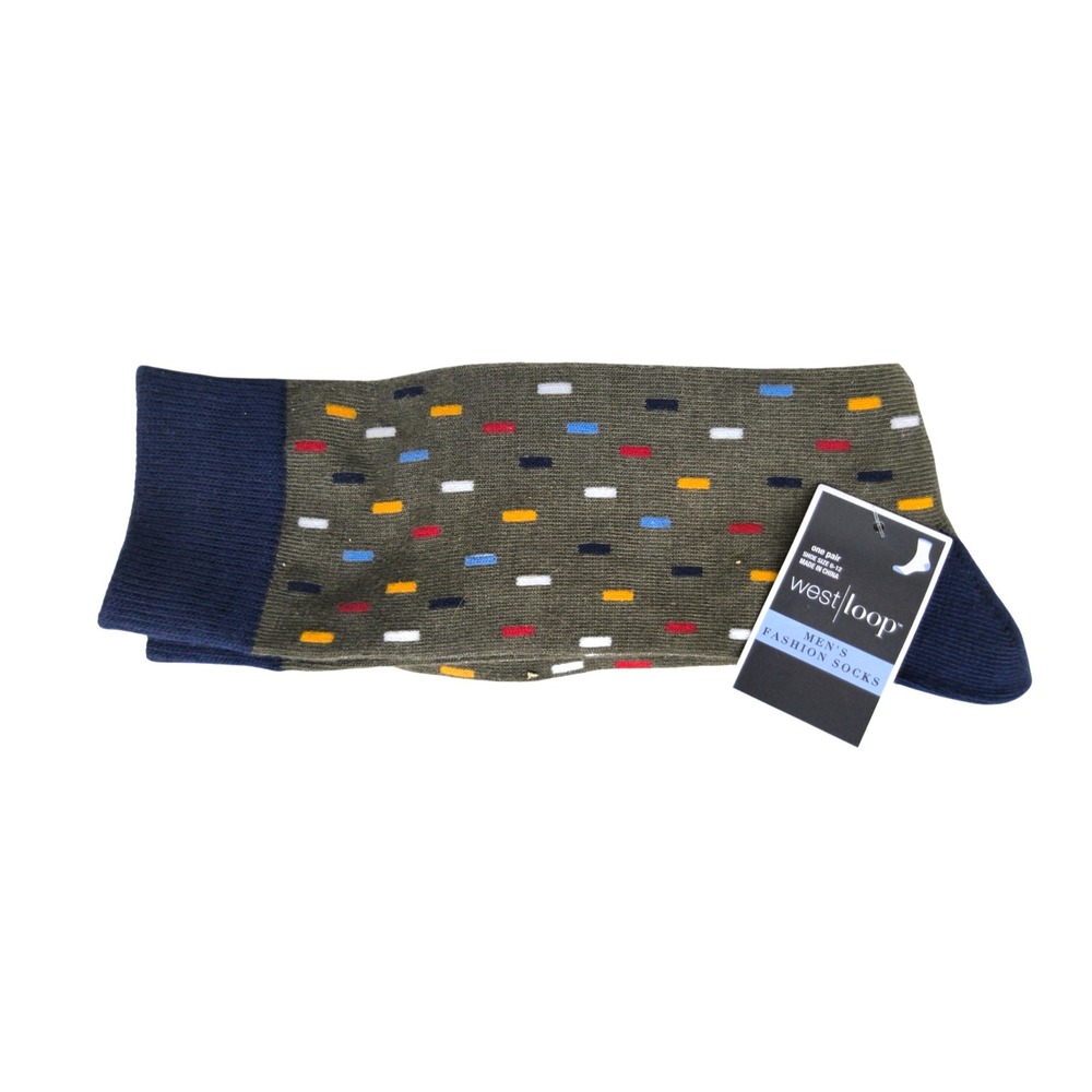West Loop Men's Adult Dress Socks NWT Size 6-12 Shoe Mixed Colors Patterns Funky